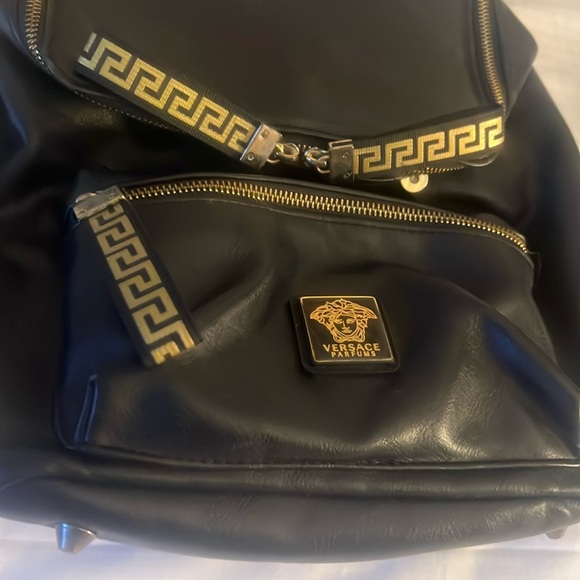Versace Parfums Black/Gold Luxe Backpack main image 5